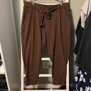 Torrid tie front pants size 2.  NWT